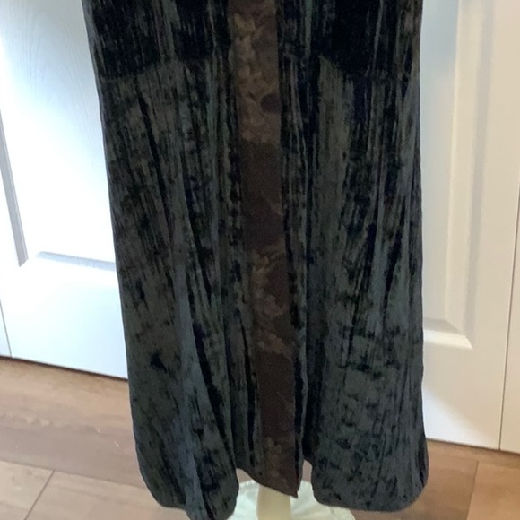EXOTIC- M/L Black and Brown Velvet Maxi Dress w/ Matching Velvet Pants - Picture 11 of 16